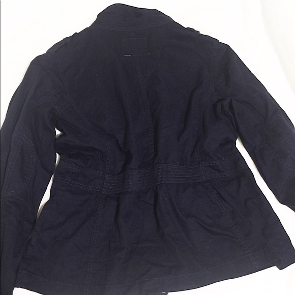 Military Fashion Jacket, Light Weight Navy & Gold - Picture 2 of 8